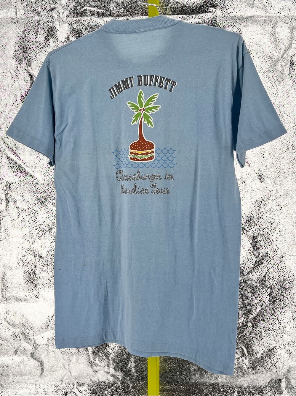 Jimmy Buffett Vintage 1978 Cheeseburger in Paradise Tshirt Coral Reefer Crew